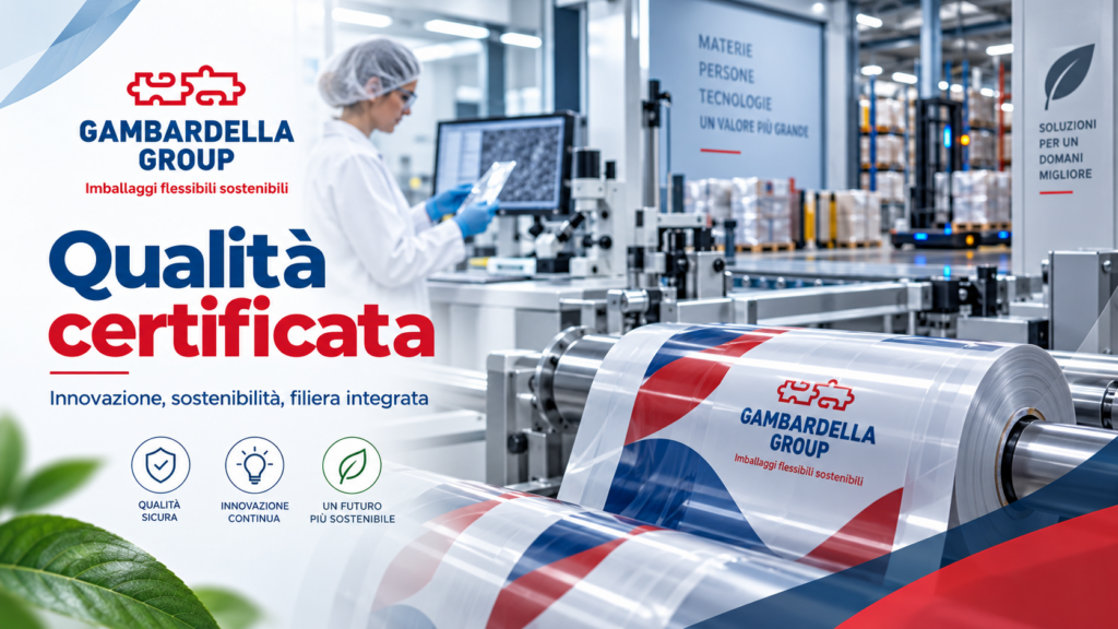 Gambardella Group, qualità certificata, innovazione e sostenibilità nel packaging flessibile